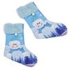 Cute Hanging Christmas Sock Luminous Candies Bag Gift Stocking with Hook for FestivalSnowman Type