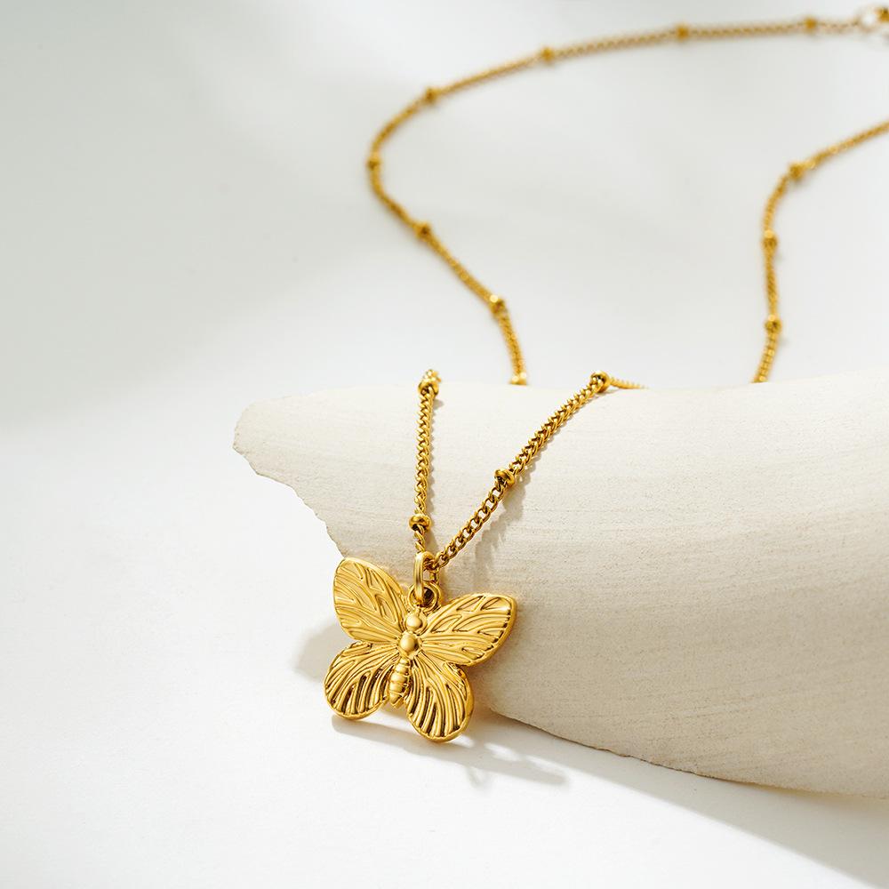 New Necklace Simple Retro Stainless Steel Drip Cross Pendant Necklace