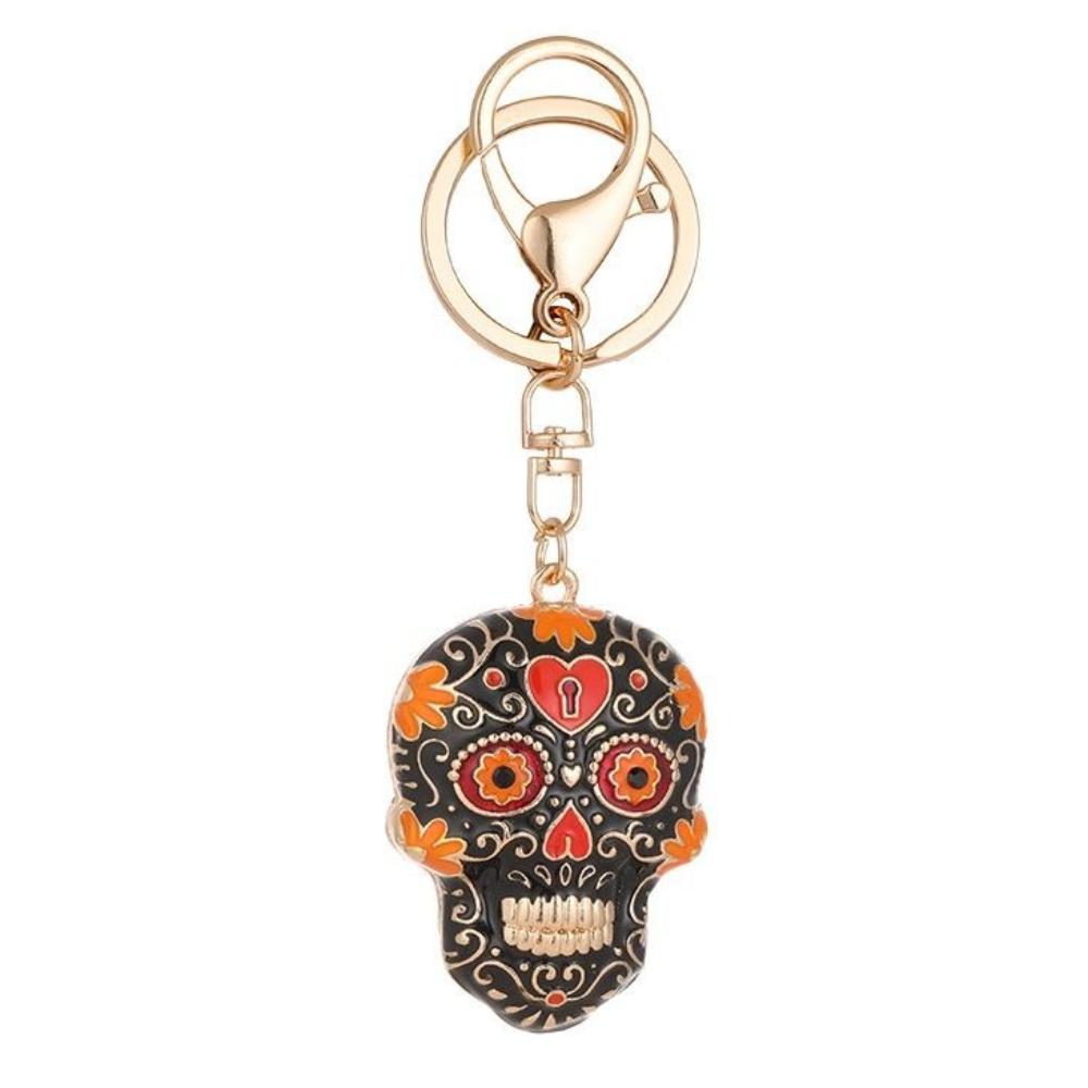 With Buckle Skeleton Keyring Goth Style Skull Key Chain Pedant Skull Keychains  Halloween Gifts