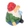 Meditating Dwarf Ornament Resin Hand Craft Garden Zen Gnome for Patio Backyards Decoration