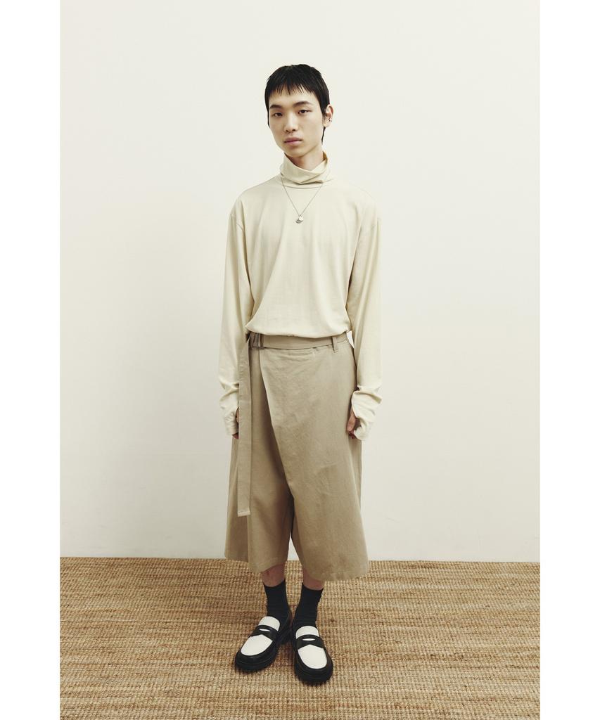 YOUTH Wrap Half Pants - Beige