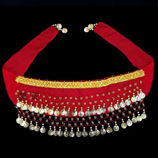 Dog Dance Costume Corgi Waist Chain Butt Curtain Clothes Pet Sequin Belly