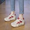 Spring trend thick soled women's shoes 2025 new board shoes matching color increase sports shoes fashion casual shoes