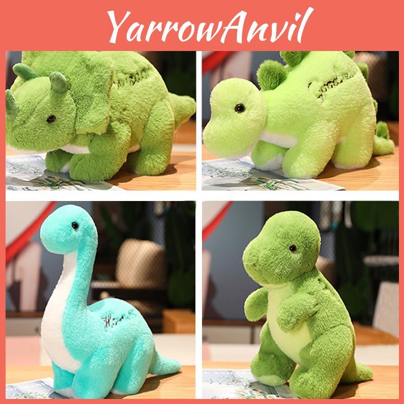 Jurassic Dinosaur Park Plush Toy Green Stegosaurus Triangular Dragon Tyrannosaurus Rex Cartoon Stuffed Animal
