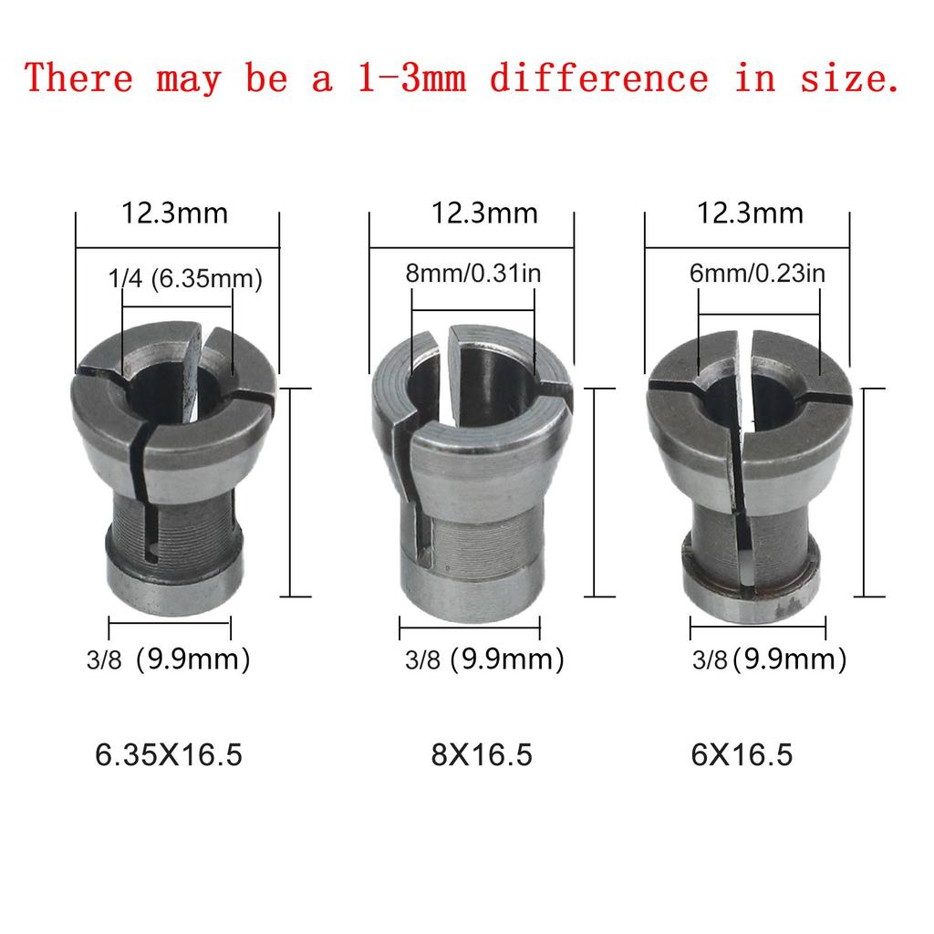 Router Collet Adapter Collet Chuck Adapter Heat Treated Precise Grinding