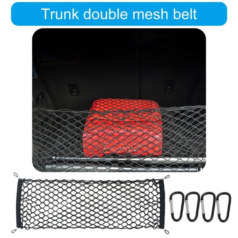 Universally Mesh Cargo Net Car Storage Net Wall Sticker Organizer Pouches Bag Storage Mesh Net for Car Trunk Storage