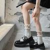 Lace Lolita Medium Tube Socks Actress Silk Splicing Long Tube Lace Cute Student Socks