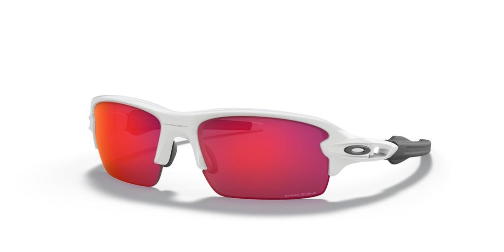 Oakley FLAK Polished Size 59 0OJ9005 Kids' Sunglasses, XS, White, (Free Size),