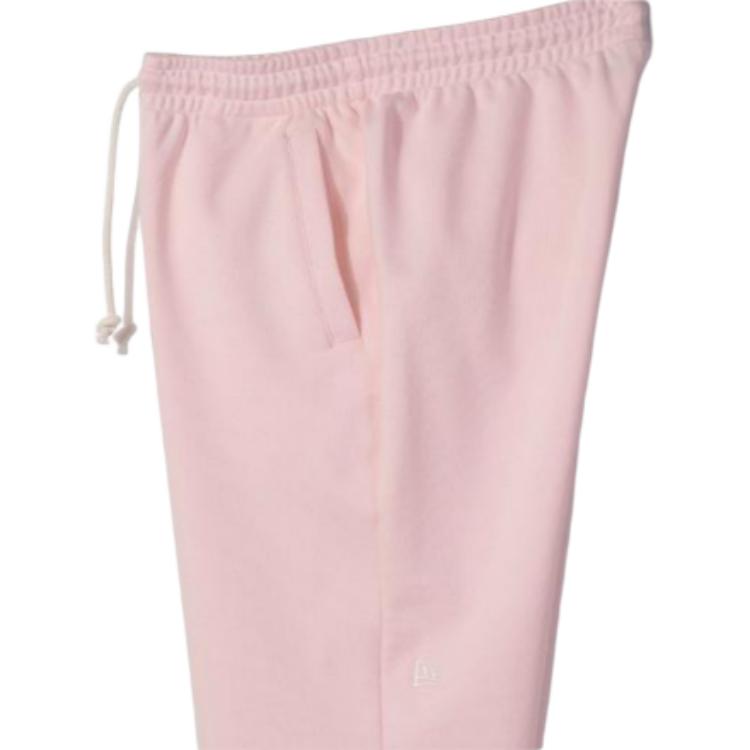 New Era Solid Color Drawstring Knit Sports Pants Women bottoms Pink 13546519