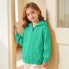 Kids Zip-Up Hoodie for Boys and Girls, Color Long Sleeve Casual Top