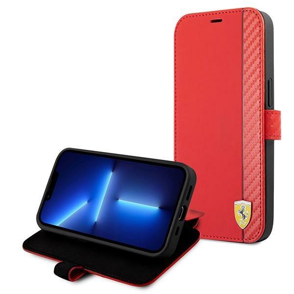 Ferrari Fesaxflbkp13Sre Iphone 13 Mini 5,4 Czerwony/Red Book On Track Carbon Stripe
