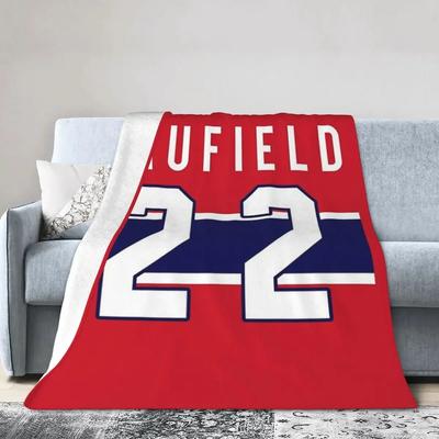 Caufield Jersey Blankets Soft Warm Flannel Throw Blanket Bedspread for Bed Living Room Picnic Travel Home Sofa