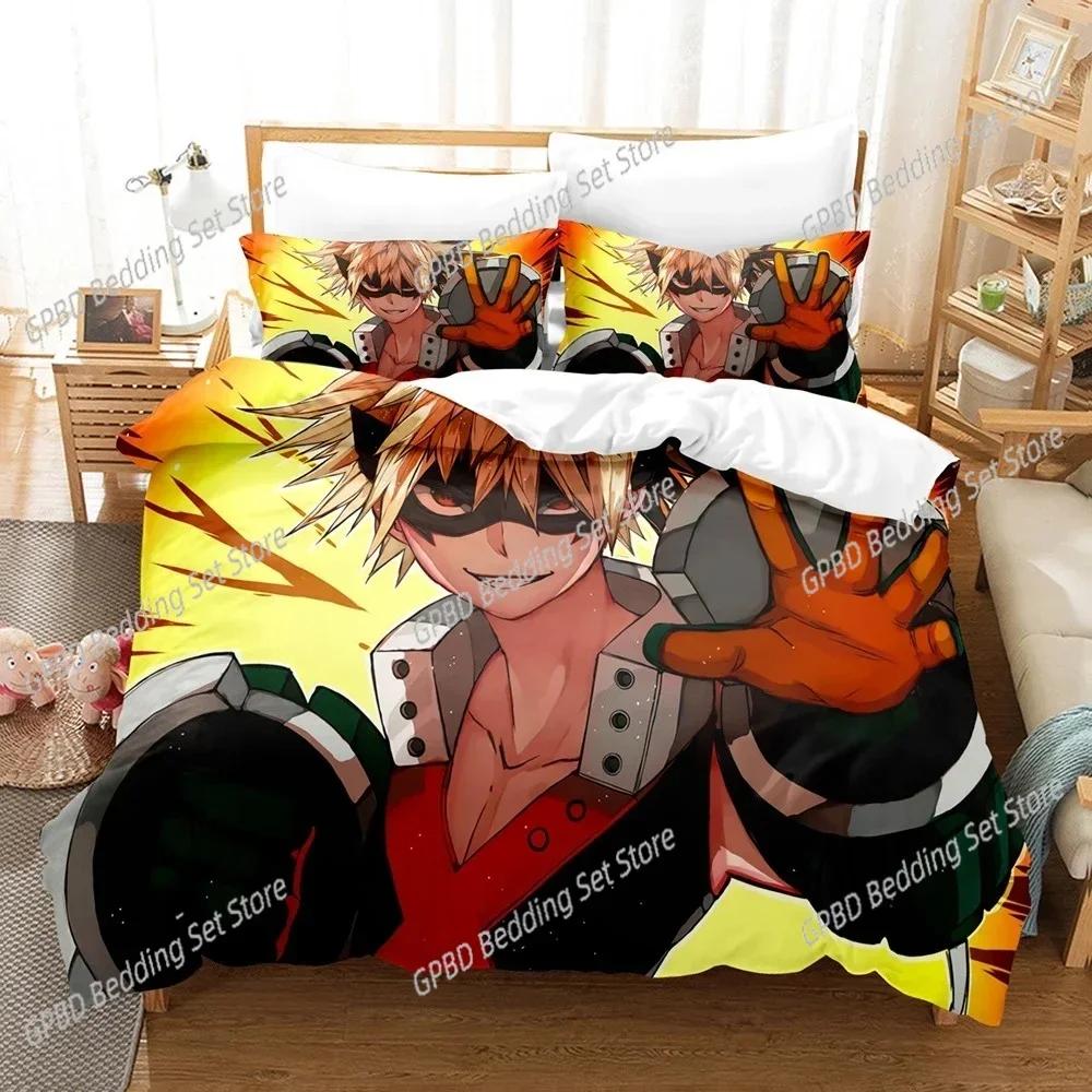 My Hero Academia 3D NEW Duvet Cover Pillowcase Bedding Set Adult Boy Girl Bedroom Decoration Children Single Double Large