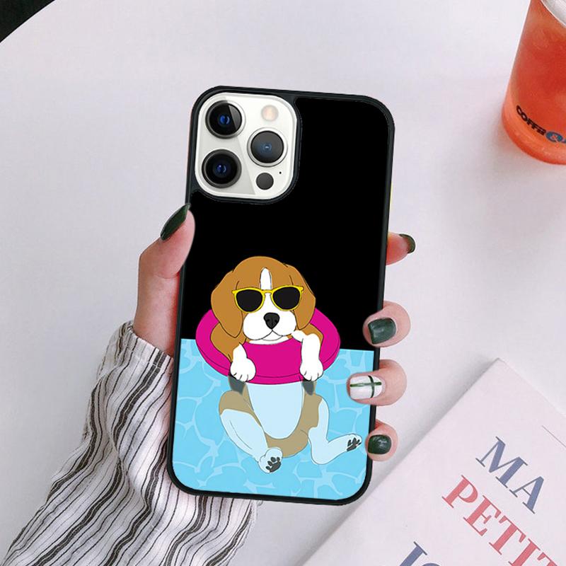 Beagle Dog Animal Phone Case For iPhone 17 Air 14 13 12 16Pro Max 15 11  Plus Max Cover Shell coque