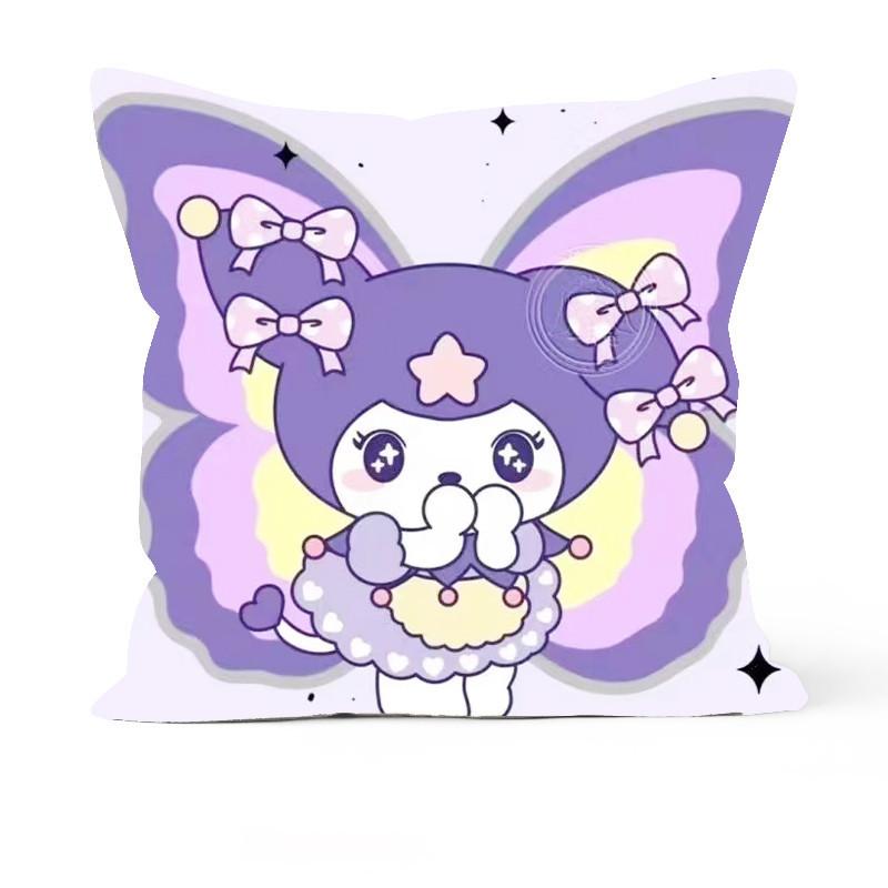 1PC New Sanrio Kuromi Double sided Printed Pillow Cover for Sofa Bedhead Cushion Cover Childrens Gift Anime Cartoon