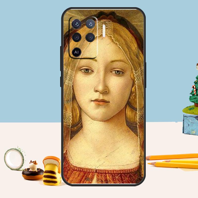 Sandro Botticelli Renaissance Kunst Hülle Für Oppo A76 A96 A16 A17 A57 A60 A40 A80 A18 A38 A58 A78 A98 A15 A54 A74 A94 A6 A5 Pro