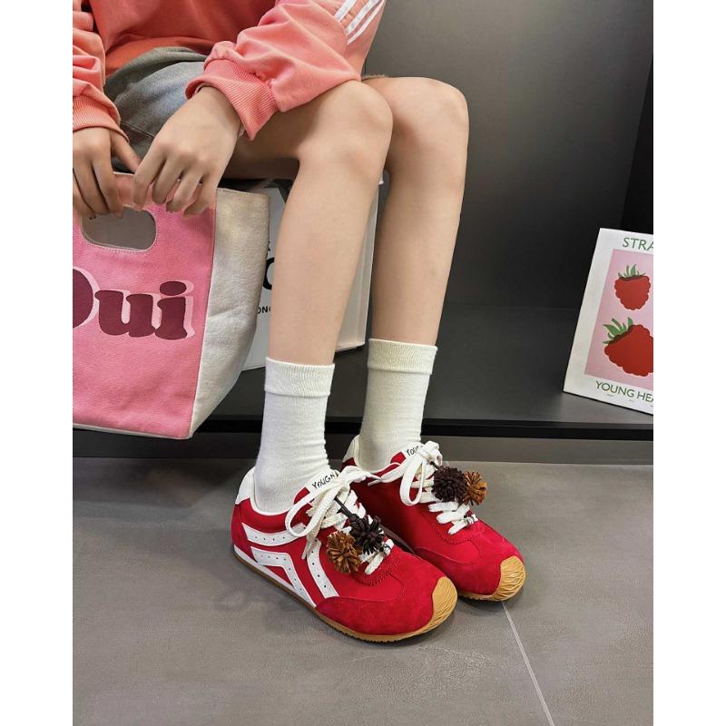 

New spring and autumn flat-bottomed versatile casual and comfortable women s fashion low-top shoes women s trendy shoes single shoes 40 червоний
