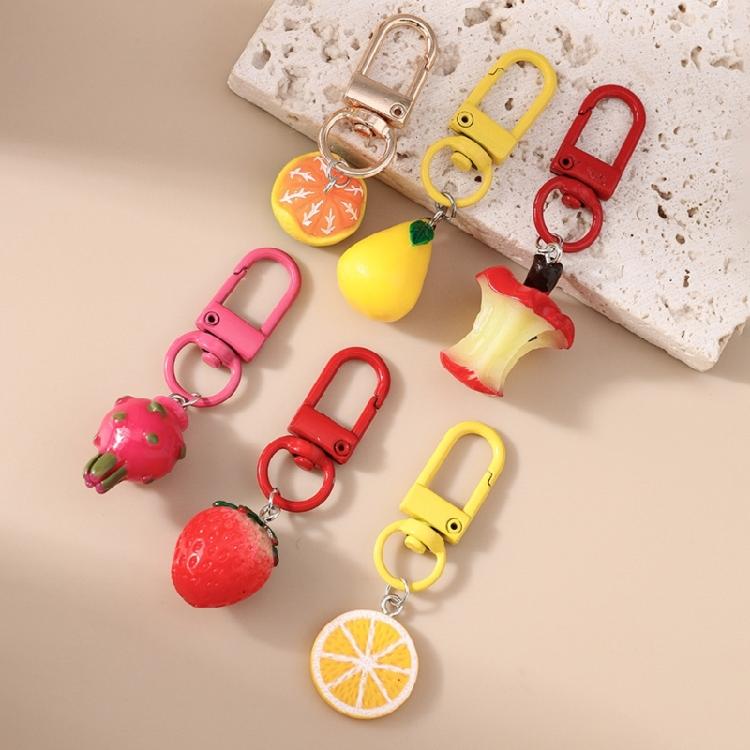 Whimsical Fruit Themed Keyring Decorative Charm For Backpacks Luggage Keys Trendy Accessory Gift
