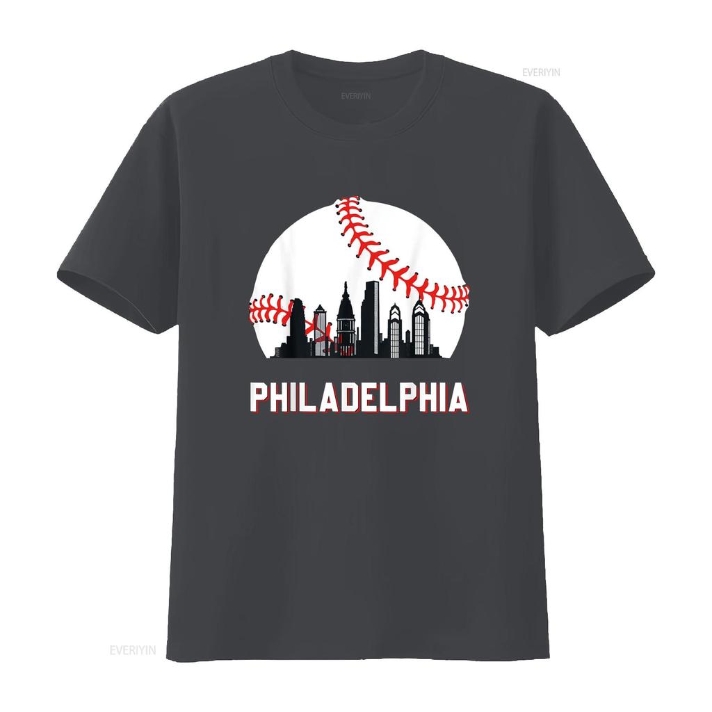 Vintage Philly Baseball Leopard Herz Fans T-Shirt vintage gewaschenes Oberteil für den Alltag leicht stylisch Designer-Kleidung