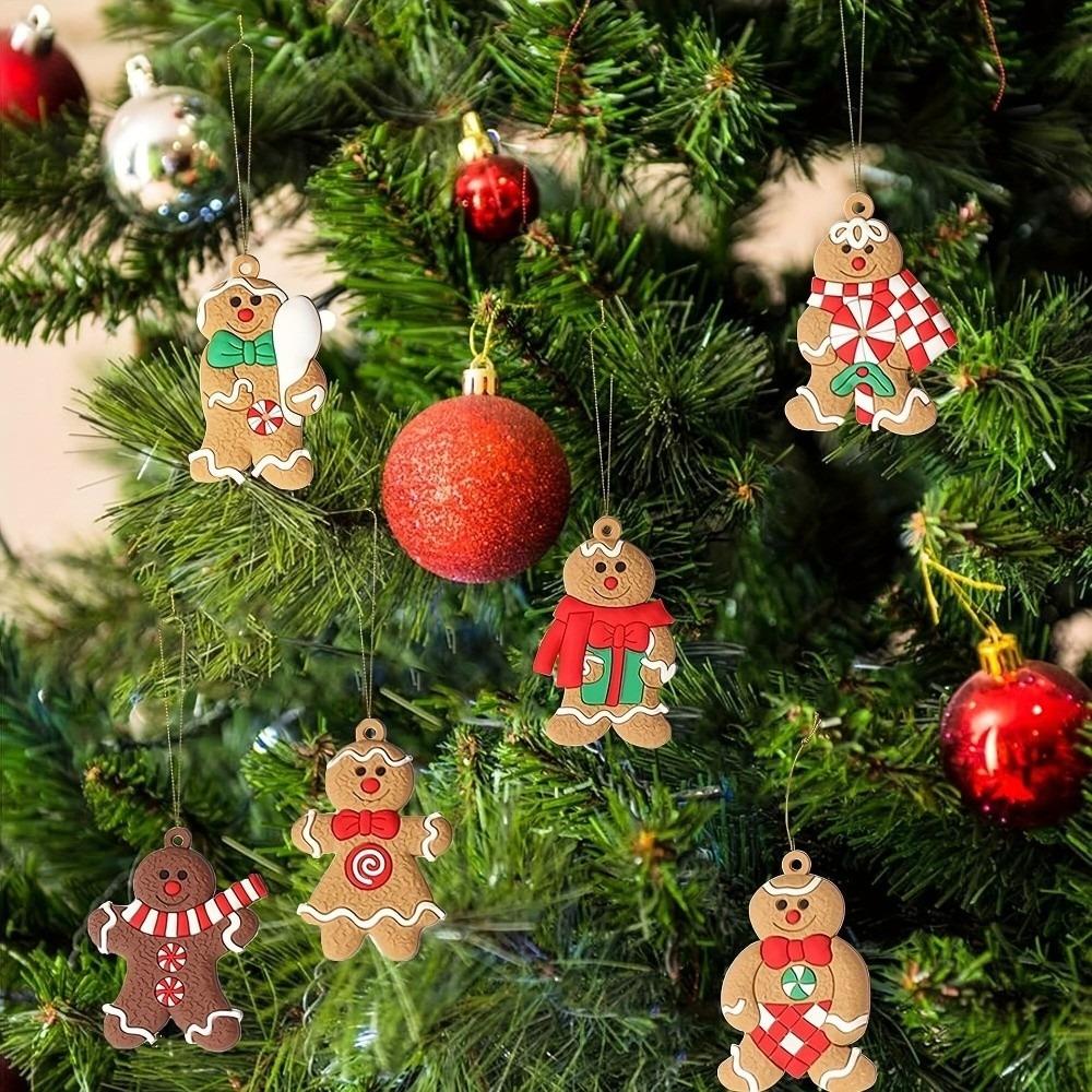 Hanging Charms Gingerbread Man Ornaments Cute Festive Christmas Tree Pendant DIY Craft Gingerbread Christmas Decor