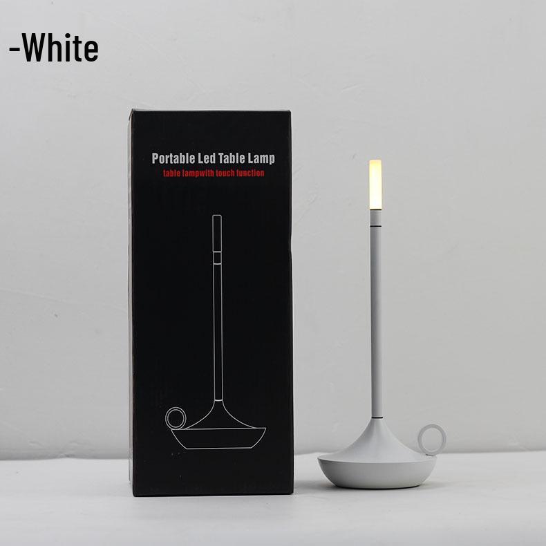Portable Aluminum Alloy Candlelight Desk Lamp for Outdoor Use