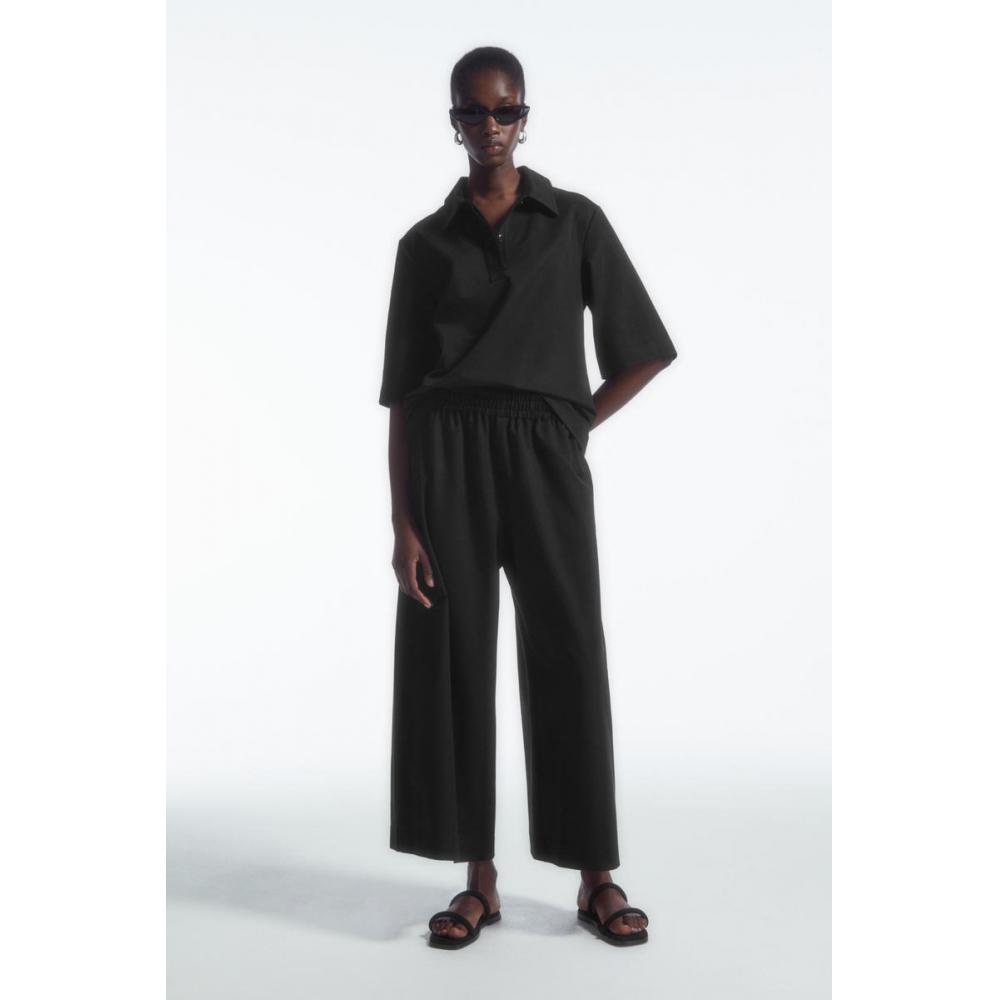 

Cos Japan Wide Leg Jersey Culottes Black/XS