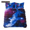 Galaxy Theme Blue Purple Design Duvet Cover Full Size For Girls Boys Teens Kids Gifts Starry Dream Sky Bedding Set Room Decor