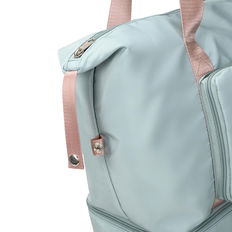 Folding Storage Bag Women's Large Capacity Travel Luggage Bag Dry and Wet Separate Gym Bag with Separation Shoes Bags