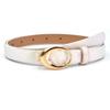 Bling Bling Glitter Rhinestone Belt Versatile Luxury Brand Design O-shaped Buckle Belt Sparkling Vintage PU Leather Belt