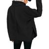 Oversized Turtleneck Sherpa Fleece Sweatshirt,Loose Long Sleeve Warm Teddy Coat Pullover Top,Soft Fluffy Casual Outerwear for Multi-color Outfits