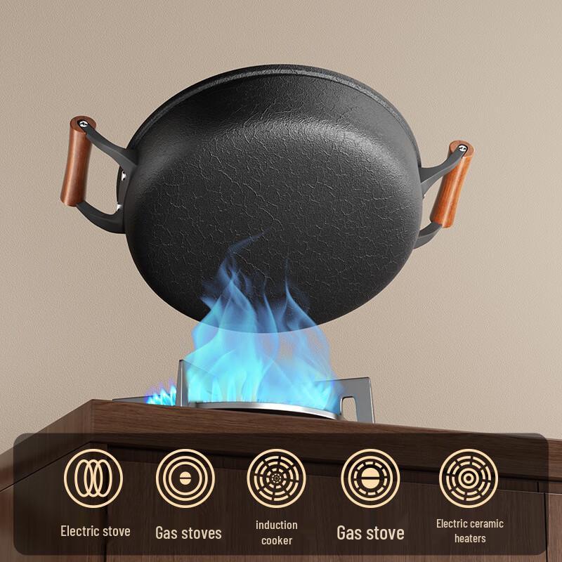 ZISIZ Dual-Handle Frying Pan