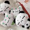 Cartoon Animal Rabbit Panda Plush Pendant Keychain Kawaii  Key Ring For Women Girls Cute Backpack Pendant Accessories