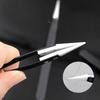 3Pcs/set Clamping Ceramic Tweezers, Stainless Steel Contrast Tweezers, Anti-magnetic and Anti-acid Precision Clamping Pointed Elbow Clamping Tool