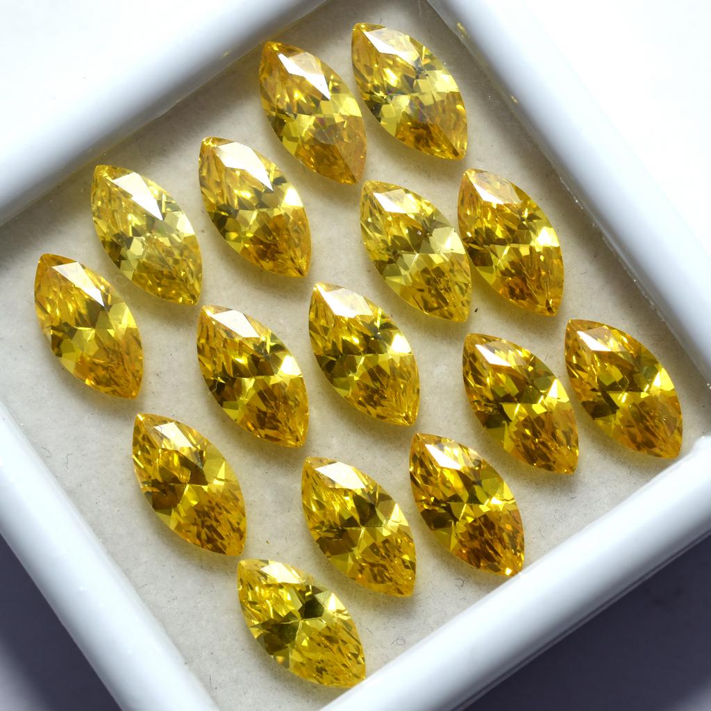 30 Pcs Lot Natural Yellow Sapphire Marquise Cut 7x5mm Certified Loose Gemstones