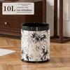 Chinese Style Lidless Iron Trash Can