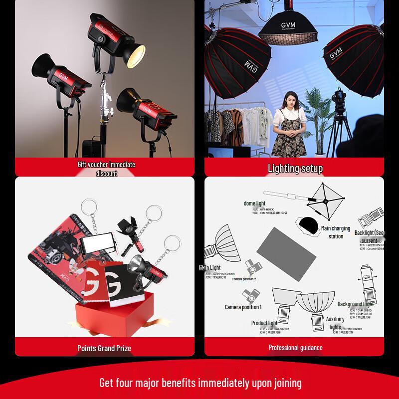GVM High-Capacity Lithium Batteries & Kits for Photography Lights
