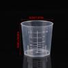 10Pcs 60Ml Measuring Cup Transparent Plastic Scale Beaker Cups Lab Graduated Liquid Container Without Handle Kitchen Baking Tool