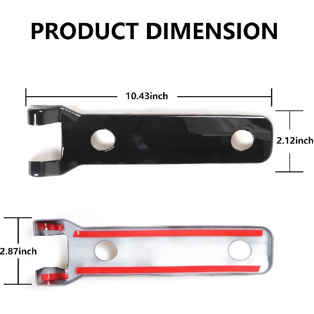 Tailgate Hinge Cover Trim for Ford Bronco 2 Door 4 Door 2021 2022 2023 2024 2025 Rear Door Hinge Liftgate Trim Exterior Decoration Accessories Spare