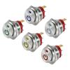 22mm Metal Button Rocker Switch Stainless Steel 12V 20A Self-locking Two Positions Car Toggle Switches ON-OFF 220V 15A 3 Pins