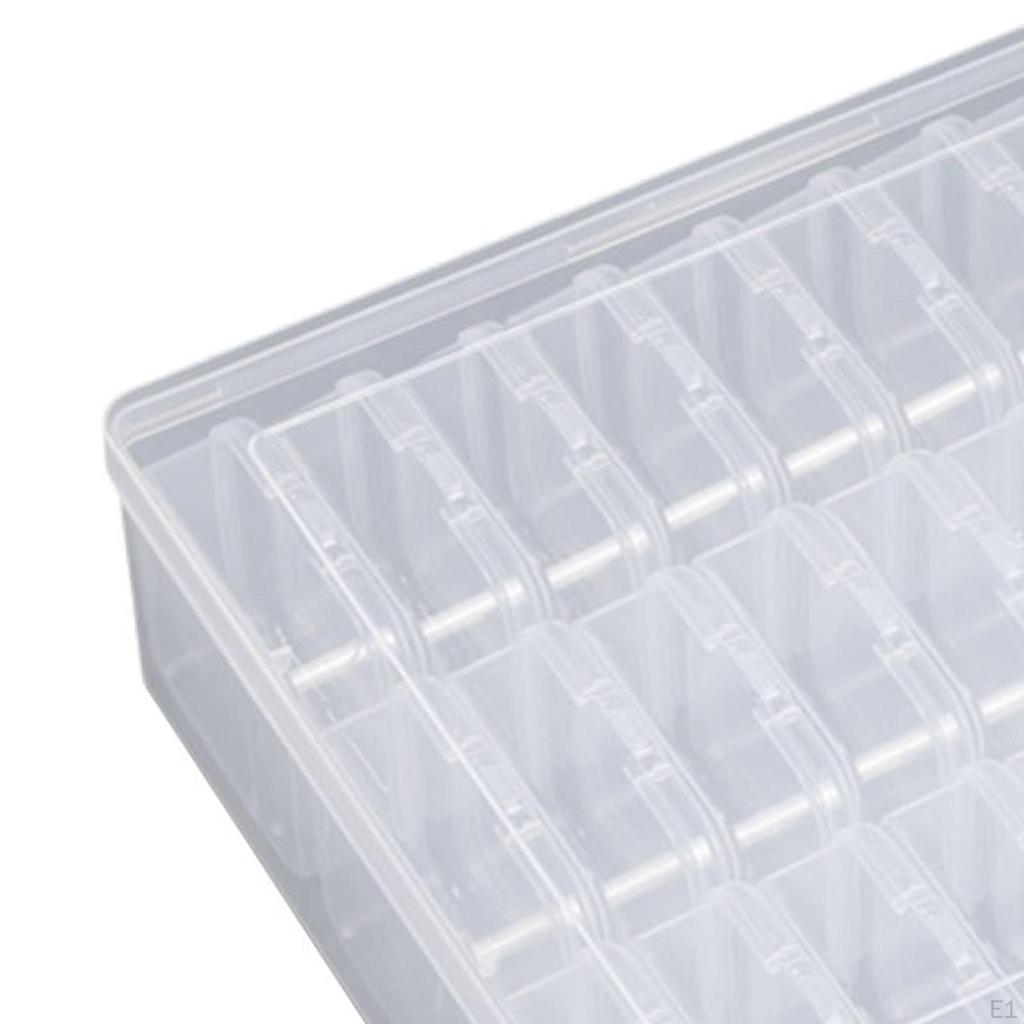 Bead Organizer Box Trinkets Stoarge Case Compartment Nail Art Storage Container Jewelry