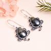 Handmade Natural Pyrite Gemstone Drop Earrings 925 Sterling Silver Gift For Women