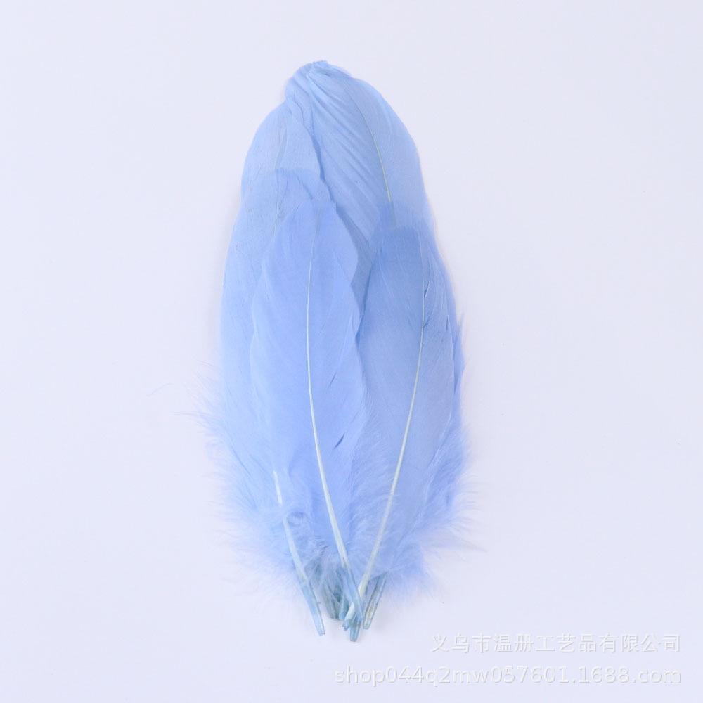 High-Quality Colored Goose Feathers Large Floating Feathers Children'S Handmade Clothing Materials Macaron Feather Accessories