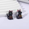 F1 Cat Dog Enamel Pins Cartoon Black Animals Brooches Lapel Badges Clothes Fun Game Jewelry Gift for Kids Friends