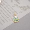Monet Garden Oil Painting Necklace Accessories Women's Freshwater Pearl Flower Vintage Chinese Pendant Accessories