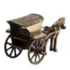 Brass Horse Cart Tanga Showpiece for Office, Home, Horse Carriage (Ghoda Gadi) for Good Luck Home Decor