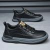 Fashion Leather Men Shoes Lace Up Oxfords Men Shoe Low Heeled Formal Shoe Men's Breathable Shoes Men Sneakers Outdoor Walking Shoes