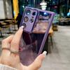 Transparent Silicone Phone Case For Samsung S25 FE Edge S24 S23 S22 S21 Ultra Plus 5G Shockproof Camera Protection Film Cover