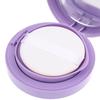 Purple Air Cushion Foundation Box Empty Cosmetic Container with Puff and Mirror for BB Cream, DIY Refills, and Makeup Storage