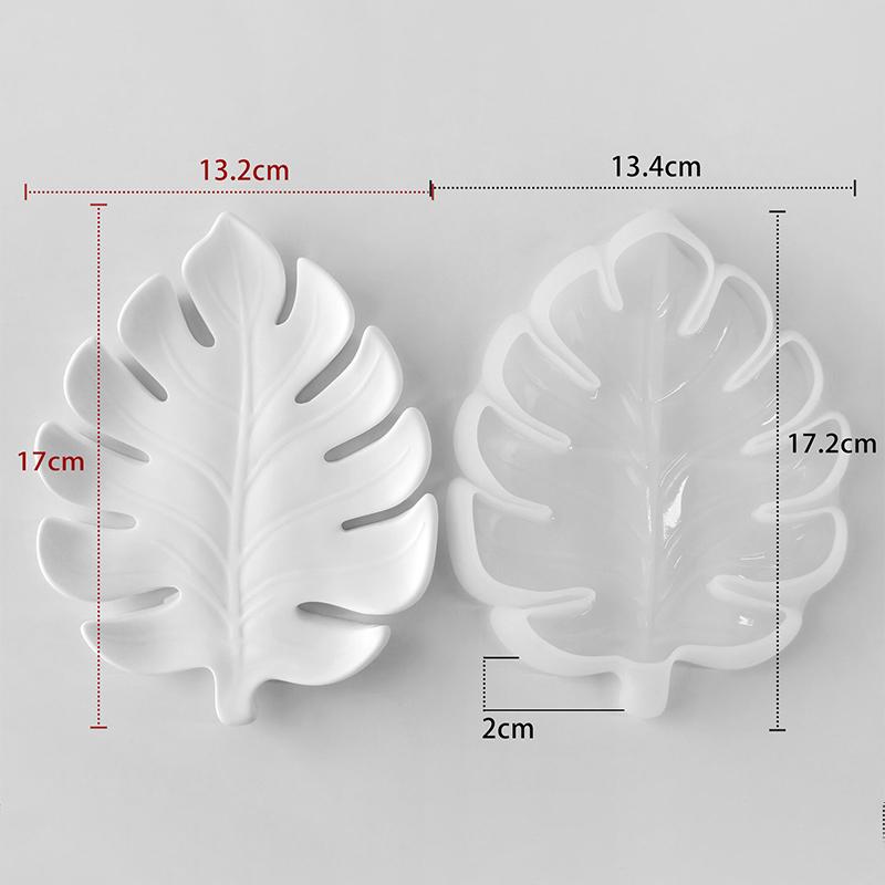 DIY Leaf Shape Coaster Silicone Mold Heat Resistant Mould for Epoxy Resin Gypsum Handmade Desktop Decor Craft Gifts Making