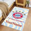 Bayern Munich Customize Your Name Carpet Design for Playrooms Entryway Bedrooms Study room Antislip Carpet Anime Office Decor Birthday/Christmas Gift